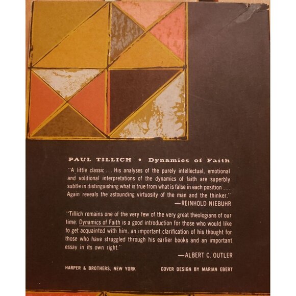 Paul Tillich's "Dynamics Of Faith" First Edition - Picture 2 of 7